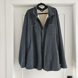 Eddie Bauer Men's Faux Shearling- Lined Thermal Shirt Size T3XL